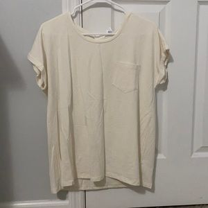 Brand New Simple Cream T-Shirt